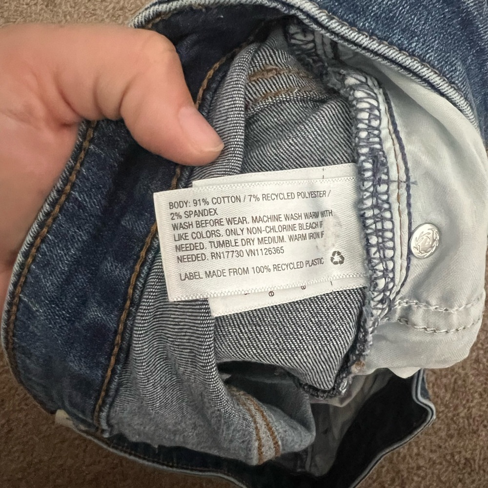 Women's Blue Denim Shorts - Picture 8 of 8